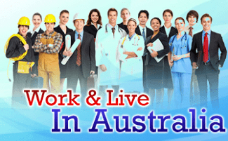 work and live in australia