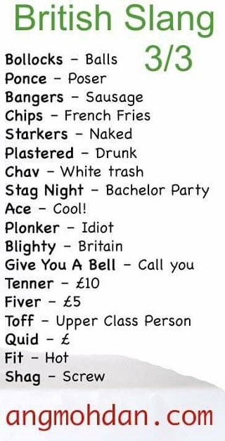British Slang - 3