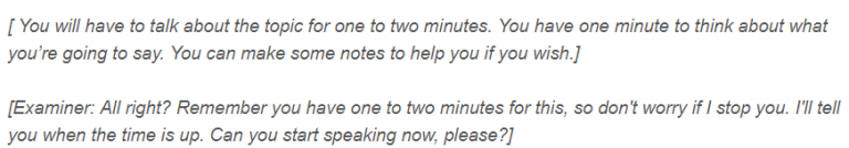 IELTS Speaking part 2 - questions