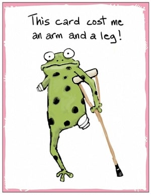 Pay an arm and leg for something idiom in english
