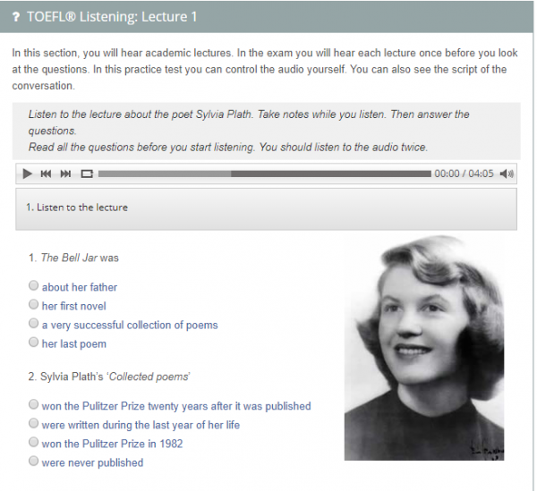 toefl listening