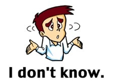 جملات جایگزین I don’t know